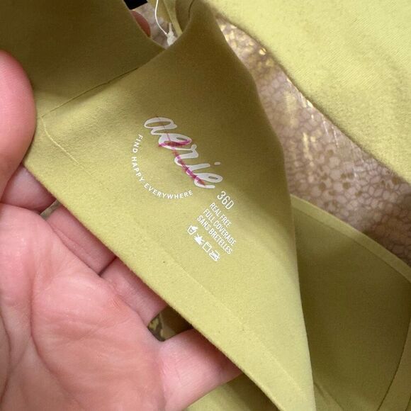 Aerie Pastel Green Real Free Full Coverage Lightly Lined Bra 36D NWT - Picture 5 of 5